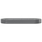 vidaXL Jardinera arriate acero recubrimiento polvo gris 373x140x36 cm vidaXL Jardinera arriate acero recubrimiento polvo gris 373x140x36 cm