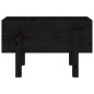 vidaXL Jardinera madera maciza de pino negro 62x30x38 cm vidaXL Jardinera madera maciza de pino negro 62x30x38 cm