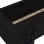 vidaXL Jardinera madera maciza de pino negro 62x30x38 cm vidaXL Jardinera madera maciza de pino negro 62x30x38 cm