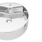 vidaXL Lavabo con rebosadero 46,5x15,5 cm cerámica plateado vidaXL Lavabo con rebosadero 46,5x15,5 cm cerámica plateado