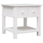 vidaXL Mesa auxiliar madera de Paulownia blanco 40x40x40 cm vidaXL Mesa auxiliar madera de Paulownia blanco 40x40x40 cm