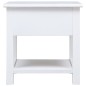 vidaXL Mesa auxiliar madera de Paulownia blanco 40x40x40 cm vidaXL Mesa auxiliar madera de Paulownia blanco 40x40x40 cm