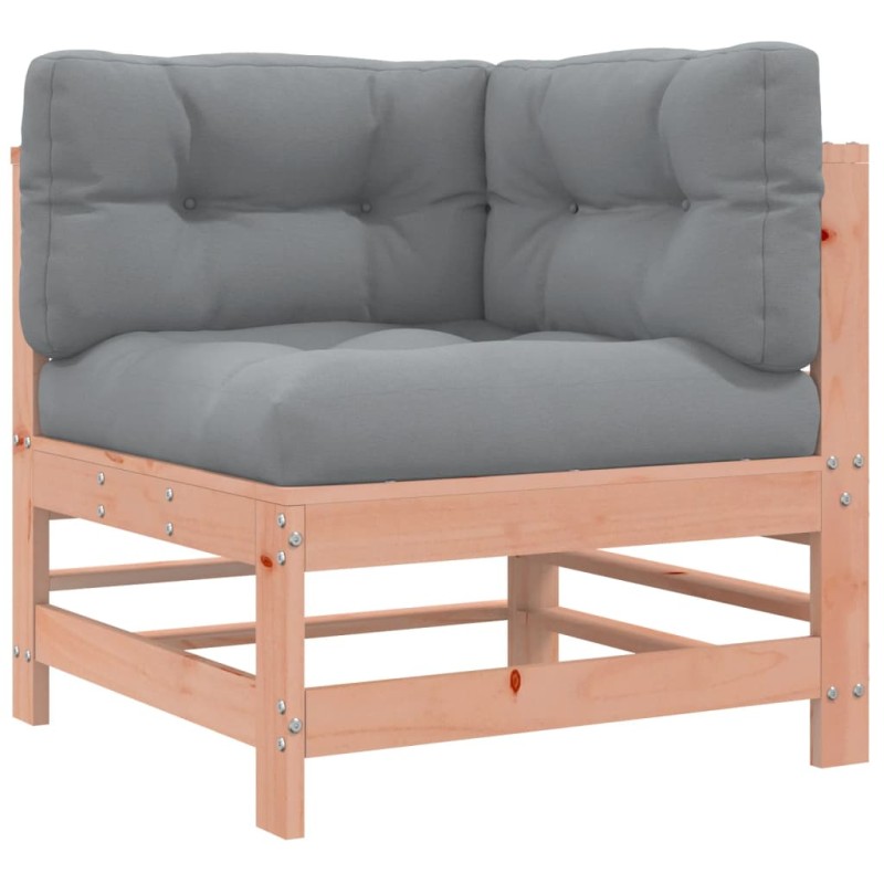 vidaXL Sofá esquinero con cojines madera maciza de abeto de Douglas vidaXL Sofá esquinero con cojines madera maciza de abeto de Douglas