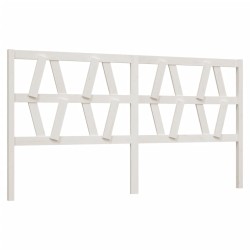 vidaXL Cabecero de cama madera maciza de pino blanco 206x4x100 cm