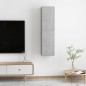 vidaXL Muebles para TV 2 uds contrachapada gris hormigón 30,5x30x60 cm vidaXL Muebles para TV 2 uds contrachapada gris hormigón 30,5x30x60 cm