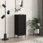 vidaXL Aparador de madera contrachapada negro 34,5x34x90 cm vidaXL Aparador de madera contrachapada negro 34,5x34x90 cm