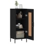 vidaXL Aparador de madera contrachapada negro 34,5x34x90 cm vidaXL Aparador de madera contrachapada negro 34,5x34x90 cm