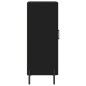 vidaXL Aparador de madera contrachapada negro 34,5x34x90 cm vidaXL Aparador de madera contrachapada negro 34,5x34x90 cm