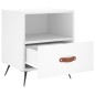 vidaXL Mesita de noche madera de ingeniería blanco 40x35x47,5 cm vidaXL Mesita de noche madera de ingeniería blanco 40x35x47,5 cm