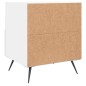 vidaXL Mesita de noche madera de ingeniería blanco 40x35x47,5 cm vidaXL Mesita de noche madera de ingeniería blanco 40x35x47,5 cm