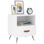 vidaXL Mesita de noche madera de ingeniería blanco 40x35x47,5 cm vidaXL Mesita de noche madera de ingeniería blanco 40x35x47,5 cm