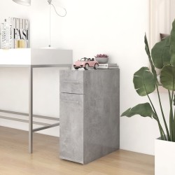 vidaXL Armario de boticario contrachapada gris hormigón 20x45,5x60 cm