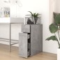 vidaXL Armario de boticario contrachapada gris hormigón 20x45,5x60 cm vidaXL Armario de boticario contrachapada gris hormigón 20x45,5x60 cm