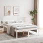 vidaXL Cama para personas mayores madera maciza pino blanca 120x200 cm vidaXL Cama para personas mayores madera maciza pino blanca 120x200 cm