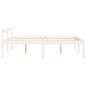 vidaXL Cama para personas mayores madera maciza pino blanca 120x200 cm vidaXL Cama para personas mayores madera maciza pino blanca 120x200 cm