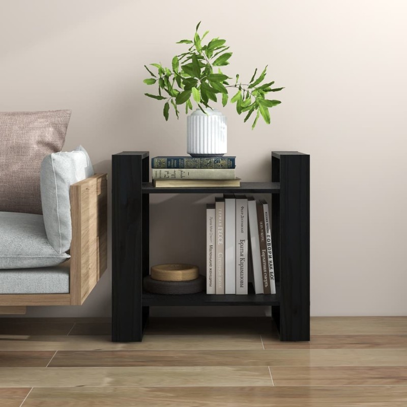 vidaXL Estantería/divisor de espacios madera pino negro 60x35x57 cm vidaXL Estantería/divisor de espacios madera pino negro 60x35x57 cm