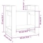 vidaXL Estantería/divisor de espacios madera pino negro 60x35x57 cm vidaXL Estantería/divisor de espacios madera pino negro 60x35x57 cm