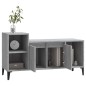 vidaXL Mueble de TV madera contrachapada gris Sonoma 100x35x55 cm vidaXL Mueble de TV madera contrachapada gris Sonoma 100x35x55 cm