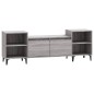 vidaXL Mueble para TV madera contrachapada gris Sonoma 160x35x55 cm vidaXL Mueble para TV madera contrachapada gris Sonoma 160x35x55 cm