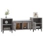 vidaXL Mueble para TV madera contrachapada gris Sonoma 160x35x55 cm vidaXL Mueble para TV madera contrachapada gris Sonoma 160x35x55 cm