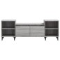 vidaXL Mueble para TV madera contrachapada gris Sonoma 160x35x55 cm vidaXL Mueble para TV madera contrachapada gris Sonoma 160x35x55 cm
