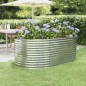 vidaXL Jardinera arriate acero recubrimiento polvo gris 175x100x68 cm vidaXL Jardinera arriate acero recubrimiento polvo gris 175x100x68 cm