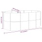 vidaXL Jardinera arriate acero recubrimiento polvo gris 175x100x68 cm vidaXL Jardinera arriate acero recubrimiento polvo gris 175x100x68 cm