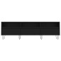 vidaXL Mueble de TV madera contrachapada negro 150x30x44,5 cm vidaXL Mueble de TV madera contrachapada negro 150x30x44,5 cm