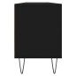 vidaXL Mueble de TV madera contrachapada negro 150x30x44,5 cm vidaXL Mueble de TV madera contrachapada negro 150x30x44,5 cm