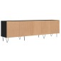 vidaXL Mueble de TV madera contrachapada negro 150x30x44,5 cm vidaXL Mueble de TV madera contrachapada negro 150x30x44,5 cm