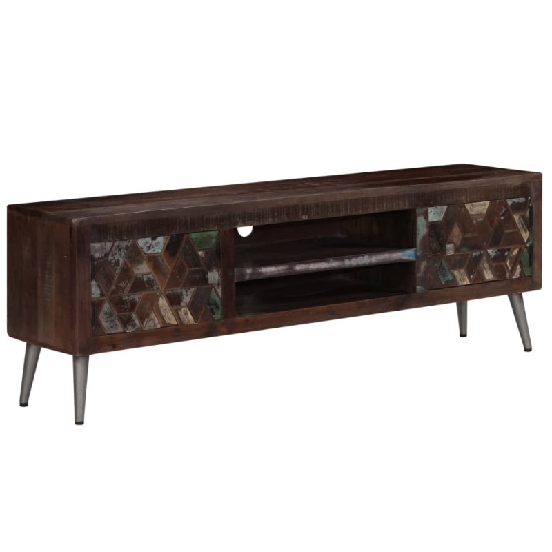 vidaXL Mueble para TV de madera maciza reciclada 140x30x45 cm vidaXL Mueble para TV de madera maciza reciclada 140x30x45 cm