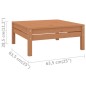 vidaXL Reposapiés de jardín madera maciza de pino marrón miel vidaXL Reposapiés de jardín madera maciza de pino marrón miel
