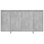 vidaXL Aparador de madera contrachapada gris hormigón 135x41x75 cm vidaXL Aparador de madera contrachapada gris hormigón 135x41x75 cm