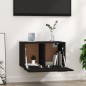 vidaXL Armario de pared madera contrachapada negro 60x36,5x35 cm vidaXL Armario de pared madera contrachapada negro 60x36,5x35 cm
