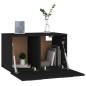vidaXL Armario de pared madera contrachapada negro 60x36,5x35 cm vidaXL Armario de pared madera contrachapada negro 60x36,5x35 cm