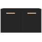 vidaXL Armario de pared madera contrachapada negro 60x36,5x35 cm vidaXL Armario de pared madera contrachapada negro 60x36,5x35 cm