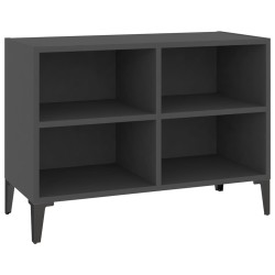 vidaXL Mueble de TV con patas de metal gris 69,5x30x50 cm