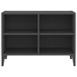 vidaXL Mueble de TV con patas de metal gris 69,5x30x50 cm vidaXL Mueble de TV con patas de metal gris 69,5x30x50 cm