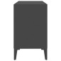 vidaXL Mueble de TV con patas de metal gris 69,5x30x50 cm vidaXL Mueble de TV con patas de metal gris 69,5x30x50 cm