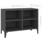 vidaXL Mueble de TV con patas de metal gris 69,5x30x50 cm vidaXL Mueble de TV con patas de metal gris 69,5x30x50 cm