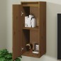 vidaXL Armario de pared madera maciza de pino marrón miel 30x30x80 cm vidaXL Armario de pared madera maciza de pino marrón miel 30x30x80 cm