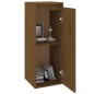 vidaXL Armario de pared madera maciza de pino marrón miel 30x30x80 cm vidaXL Armario de pared madera maciza de pino marrón miel 30x30x80 cm