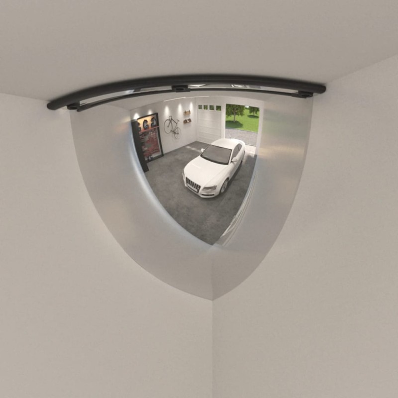 vidaXL Espejos de tráfico 2 uds cuarto combado acrílico Ø40 cm vidaXL Espejos de tráfico 2 uds cuarto combado acrílico Ø40 cm