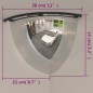 vidaXL Espejos de tráfico 2 uds cuarto combado acrílico Ø40 cm vidaXL Espejos de tráfico 2 uds cuarto combado acrílico Ø40 cm