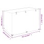 vidaXL Funda de banco balancín 12 ojales polietileno 215x150x130/150cm vidaXL Funda de banco balancín 12 ojales polietileno 215x150x130/150cm