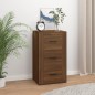 vidaXL Aparador de madera contrachapada marrón roble 40x33x70 cm vidaXL Aparador de madera contrachapada marrón roble 40x33x70 cm