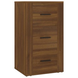 vidaXL Aparador de madera contrachapada marrón roble 40x33x70 cm