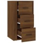 vidaXL Aparador de madera contrachapada marrón roble 40x33x70 cm vidaXL Aparador de madera contrachapada marrón roble 40x33x70 cm
