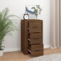 vidaXL Aparador de madera contrachapada marrón roble 40x33x70 cm vidaXL Aparador de madera contrachapada marrón roble 40x33x70 cm