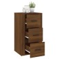 vidaXL Aparador de madera contrachapada marrón roble 40x33x70 cm vidaXL Aparador de madera contrachapada marrón roble 40x33x70 cm